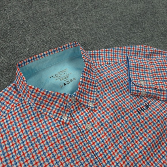 Huk Other - Huk Shirt Mens Large Red Plaid Tide Point Performance Fishing Camp Hike Outdoors
